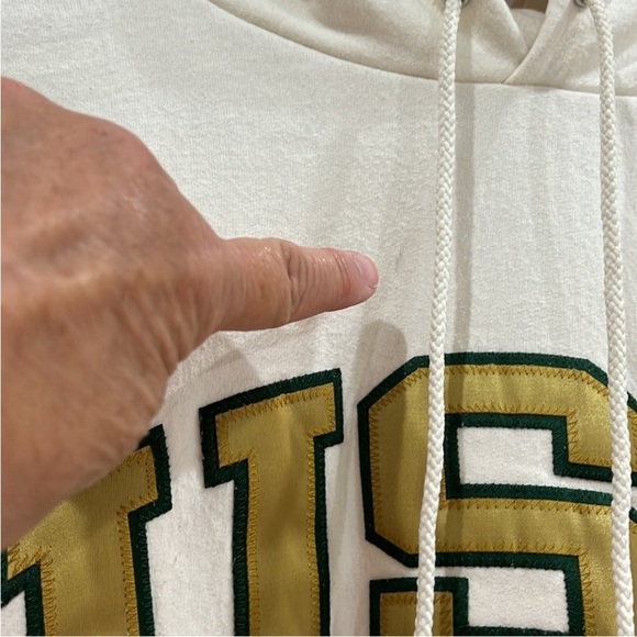 VTG 90s Champion USF Hooded Collegiate Sweatshirt Size S - Picture 7 of 7